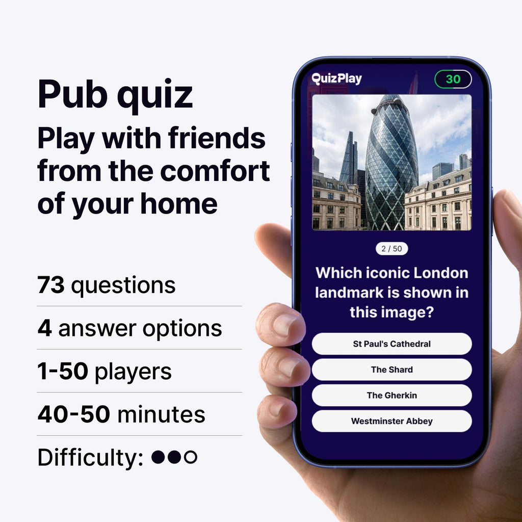UK general knowledge pub quiz
