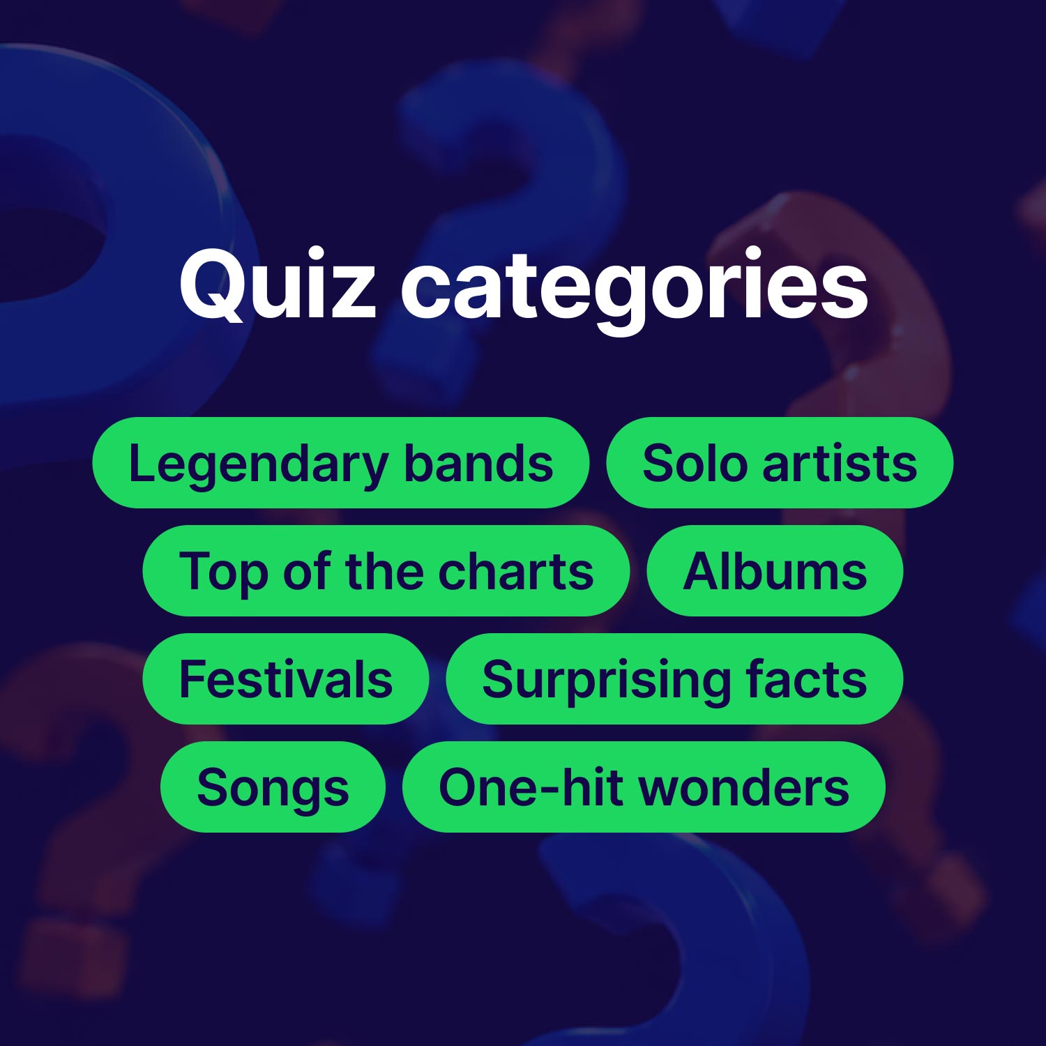 UK music nostalgia pub quiz. Best of the 80s, 90s, and 2000s