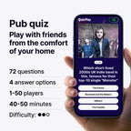 UK music nostalgia pub quiz. Best of the 80s, 90s, and 2000s