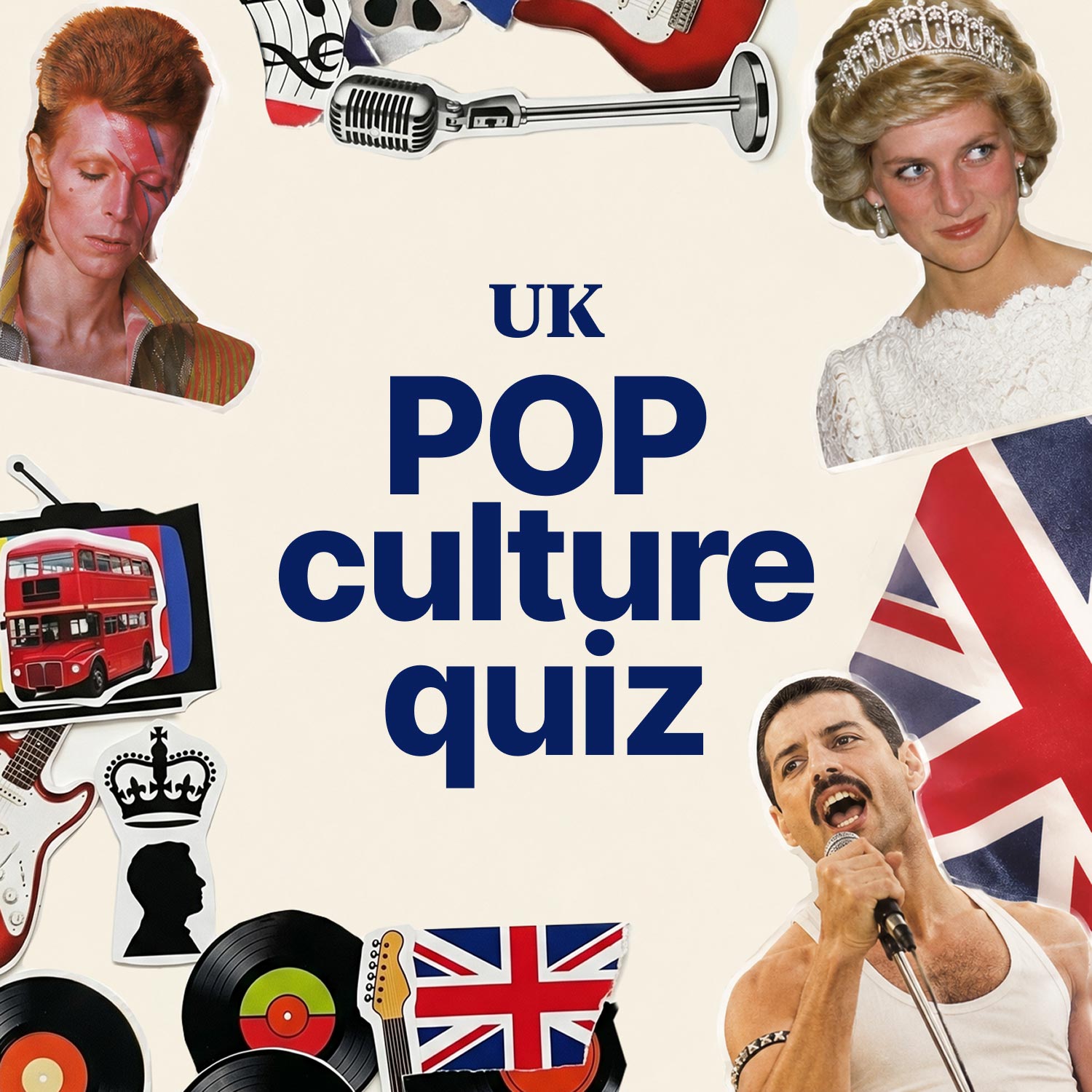 UK Pop culture pub quiz about music, TV, and celebrity moments