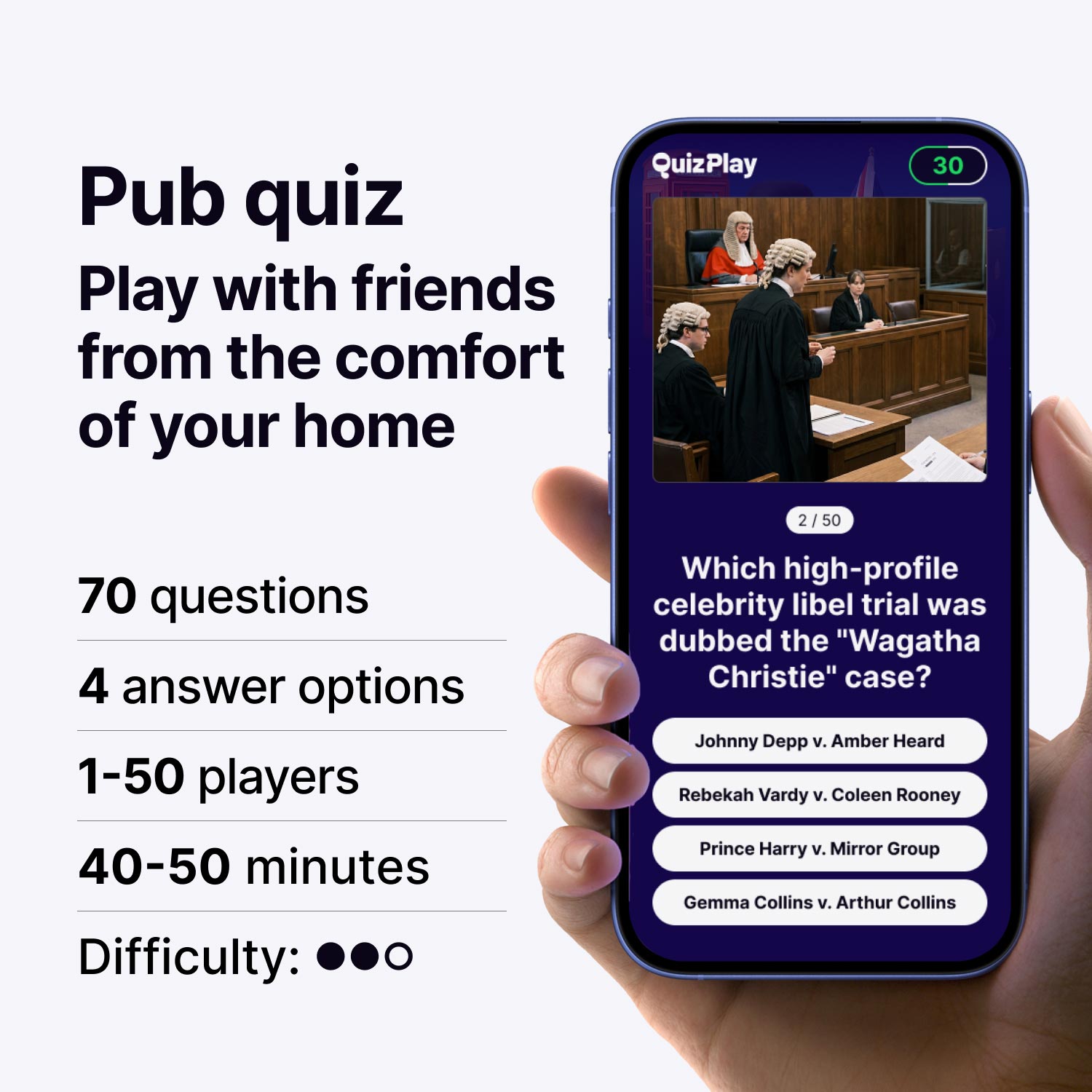UK Pop culture pub quiz about music, TV, and celebrity moments
